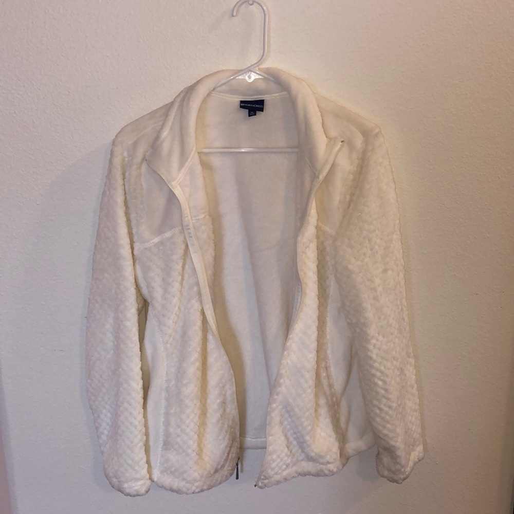 White jacket.
